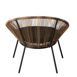 CASA Papayo Silla Lounge Con Cojin Natural Hot