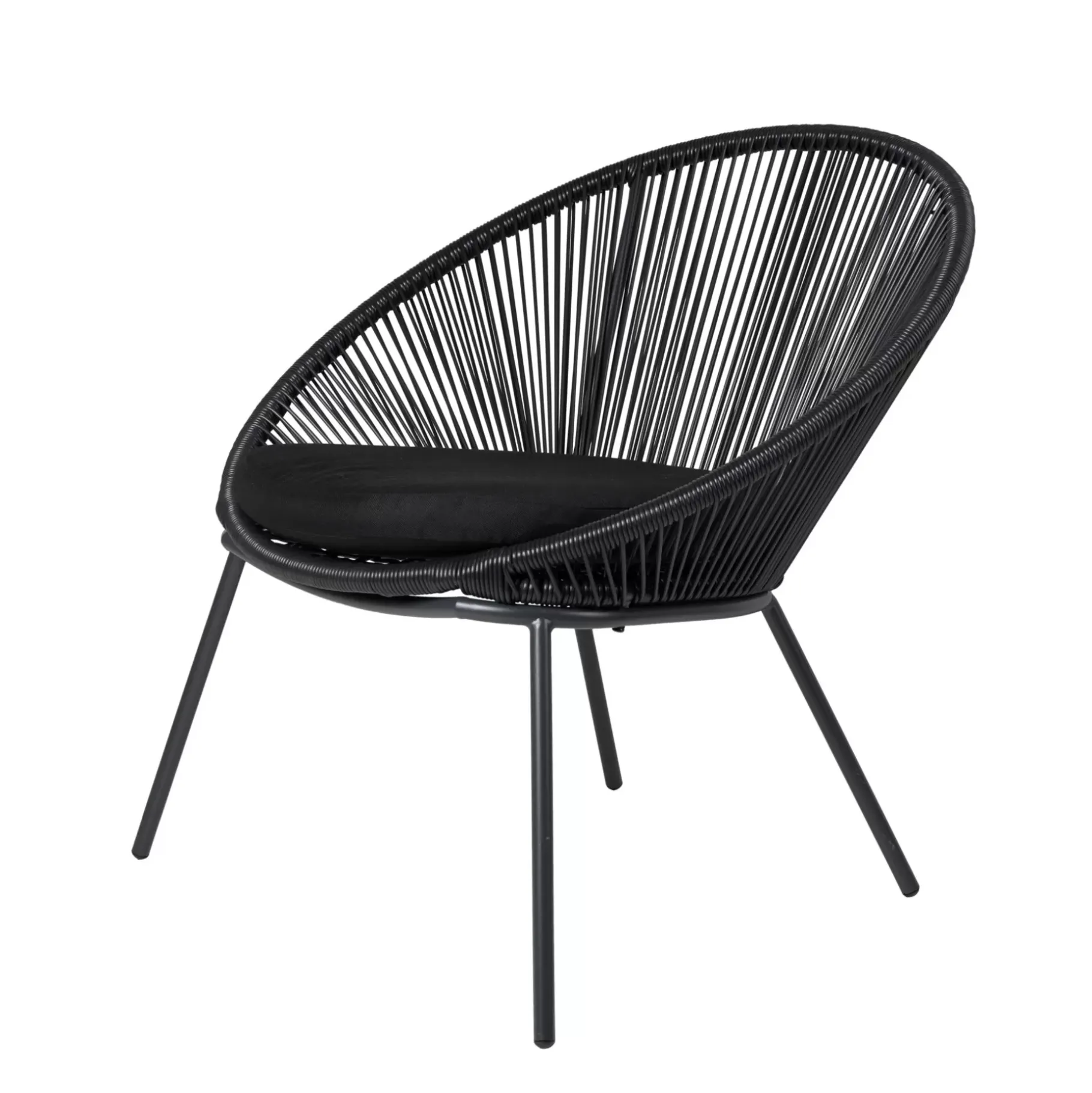CASA Papayo Silla Lounge Negro Discount