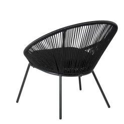 CASA Papayo Silla Lounge Negro Discount
