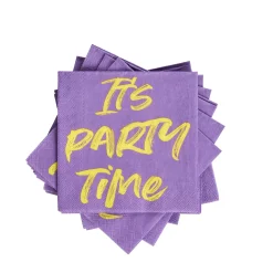CASA Party Paquete De 20 Servilletas Morado Hot