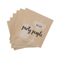CASA Party People Paquete De 20 Servilletas Beis Online