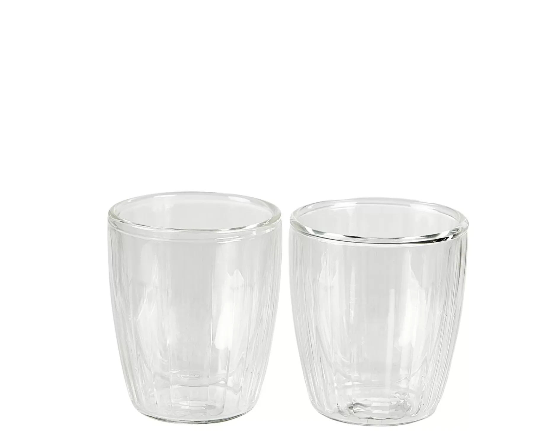 CASA Pausa Vaso De Doble Pared Juego De 2 Transparente New
