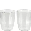 CASA Pausa Vaso De Doble Pared Juego De 2 Transparente New