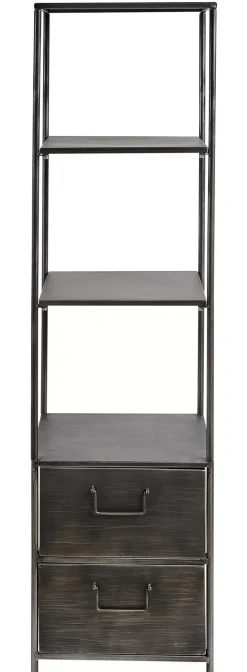 CASA Pharma Estanteria De Pared Con 2 Cajones Negro
