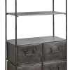 CASA Pharma Estanteria De Pared Con 4 Cajones Negro Clearance
