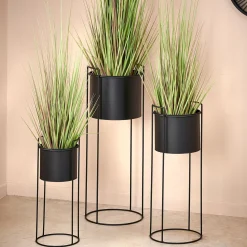 CASA Pluto Macetero Negro Clearance