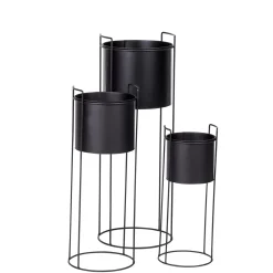 CASA Pluto Macetero Negro Clearance