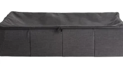 CASA Rango Caja De Almacenaje Con Cierre De Cremallera Gris Oscuro New