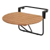 CASA Rava Mesa Plegable Mesa P/Balcon Natural Discount