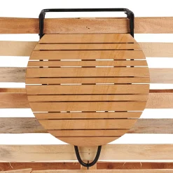 CASA Rava Mesa Plegable Mesa P/Balcon Natural Discount