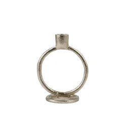 CASA Rings Candelabro Plateado New
