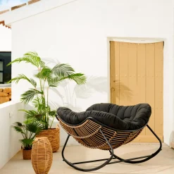 CASA Rocko Mecedora Negro New