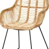 CASA Rotan Silla De Comedor Natural Discount
