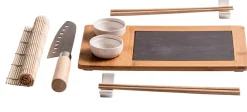CASA Samourai Juego Para Sushi De 10 Piezas Natural Discount