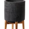 CASA Scuro Macetero Negro Sale