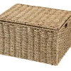 CASA Seagrass Cesta Almacenaje L Con Tapa Natural