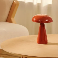 CASA Shroomlight Lampara De Mesa Naranja Outlet