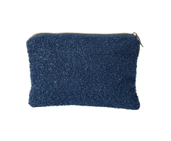 CASA Siera Bolsa De Maquillaje Azul Oscuro Hot