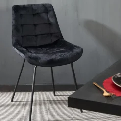 CASA Silka Silla De Comedor Negro Clearance