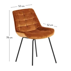 CASA Silka Silla De Comedor Negro, Marron Outlet