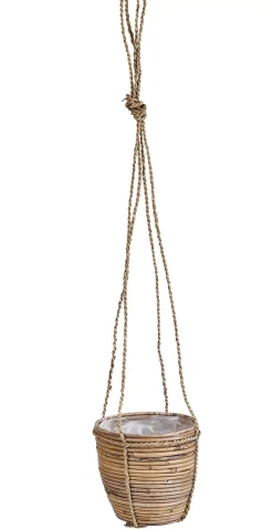 CASA Stripe Macetero Colgante Natural Outlet