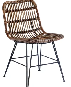 CASA Sumatra Silla De Comedor Negro, Marron Hot