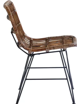 CASA Sumatra Silla De Comedor Negro, Marron Hot