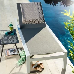CASA Sydney Tumbona Blanco Outlet