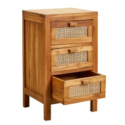 CASA Teck Cajonera 3 Cajones Natural Best