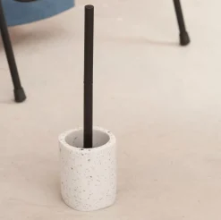 CASA Terrazzo Cepillo Wc En Soporte Blanco Hot