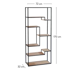 CASA Trapp Estanteria De Pared Marron Discount