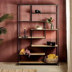 CASA Trapp Estanteria De Pared Negro Best