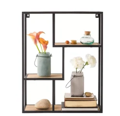CASA Trapp Estanteria Para Colgar Negro