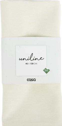 CASA Uniline Camino De Mesa Blanco Apagado New