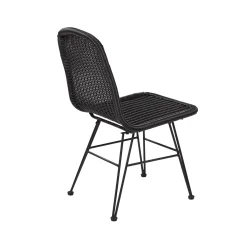 CASA Vienna Silla De Comedor Negro New