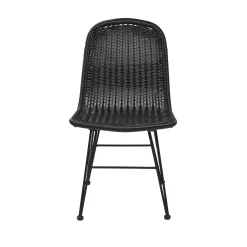 CASA Vienna Silla De Comedor Negro New