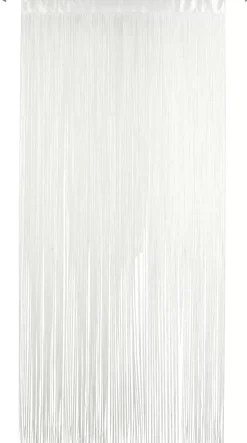 CASA White Cortina De Flecos Blanco New