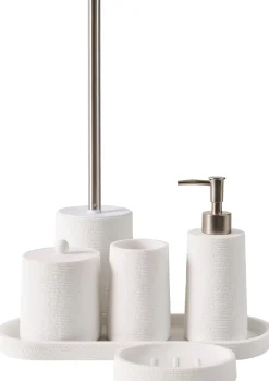 CASA White Elegance Cepillo Wc En Soporte Blanco, Plateado Hot