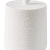 CASA White Elegance Soporte De Algodones Con Tapa Blanco Hot