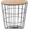 CASA Wire Mesa Auxiliar Negro, Natural Discount