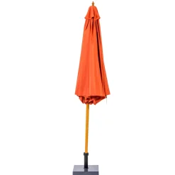 CASA Wood Parasol Sin Pie De Color Oxido Hot