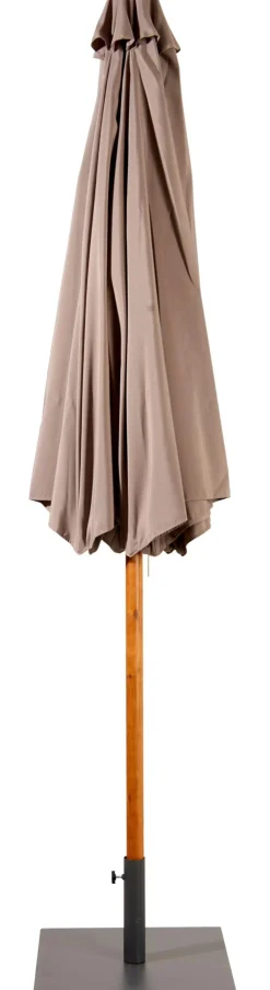 CASA Wood Parasol Sin Pie Taupe Hot