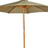 CASA Wood Parasol Sin Pie Verde Outlet