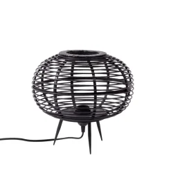 CASA Zanzi Lampara De Mesa E27 Negro Hot