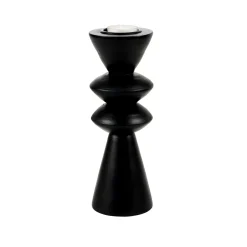 CASA Zigzag Soporte Para Vela Pequena Negro Outlet